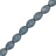 Czech Pinch beads kralen 5x3mm Chalk white baby blue luster 03000/14464